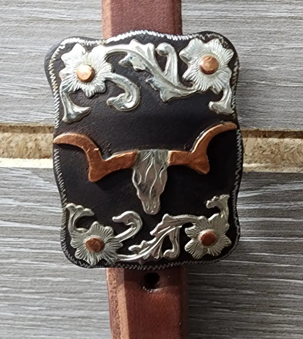 Cowperson Tack Slit Ear Headstall 5/8’’ Slit Ear Headstall / Longhorn Headstall