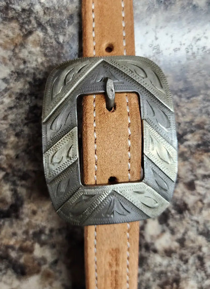 Cowperson Tack Slit Ear Headstall - Roughout Slit Ear Headstall / CB13 Headstall