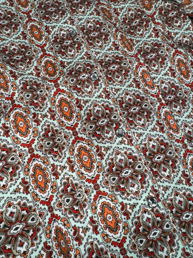 Cruel Girl’s Mulberry Paisley Western Shirt Girl’s Western