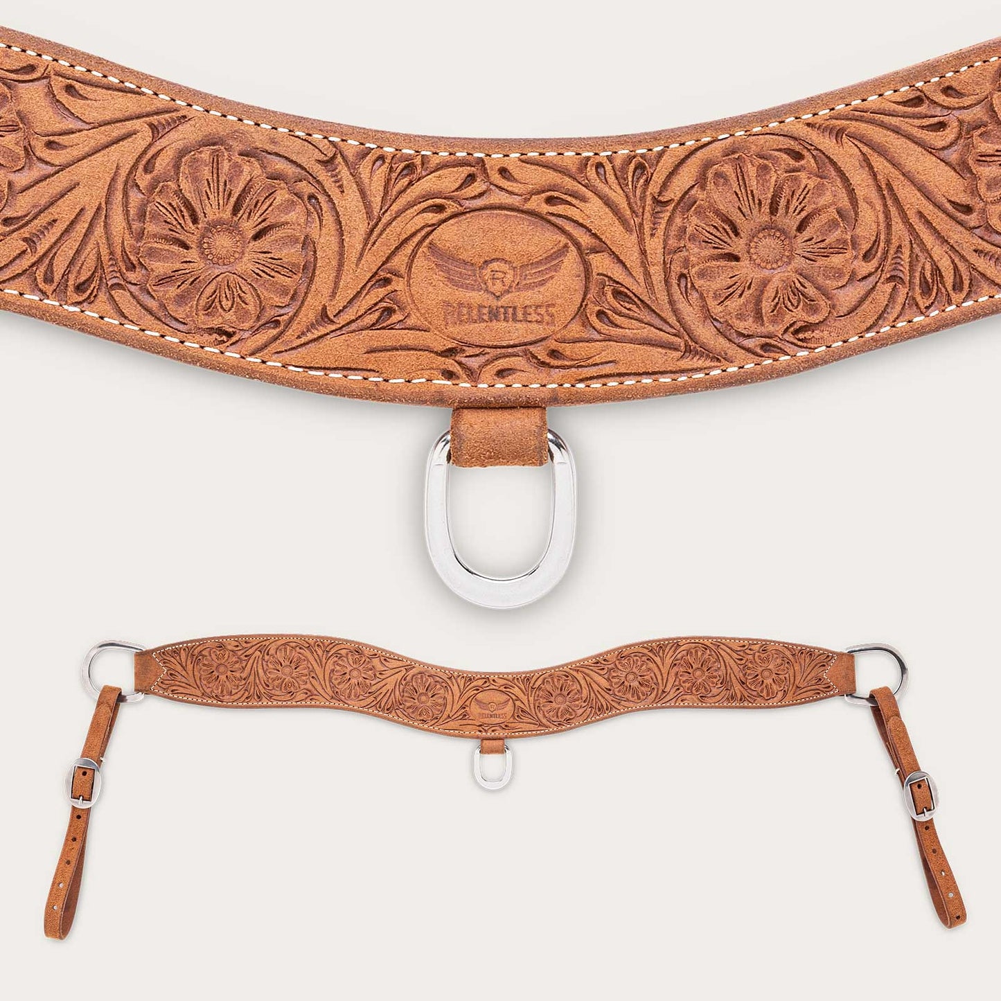 Cactus 3" Trevor Brazile Relentless Trippin' Collar - Floral Tooled