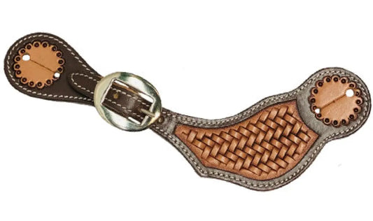CST Basket Stamped Spur Straps Spur Straps