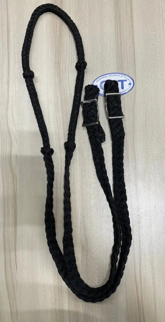 CST Braided & Knotted Barrel Reins Black / 3/4’’ / 8’ Reins
