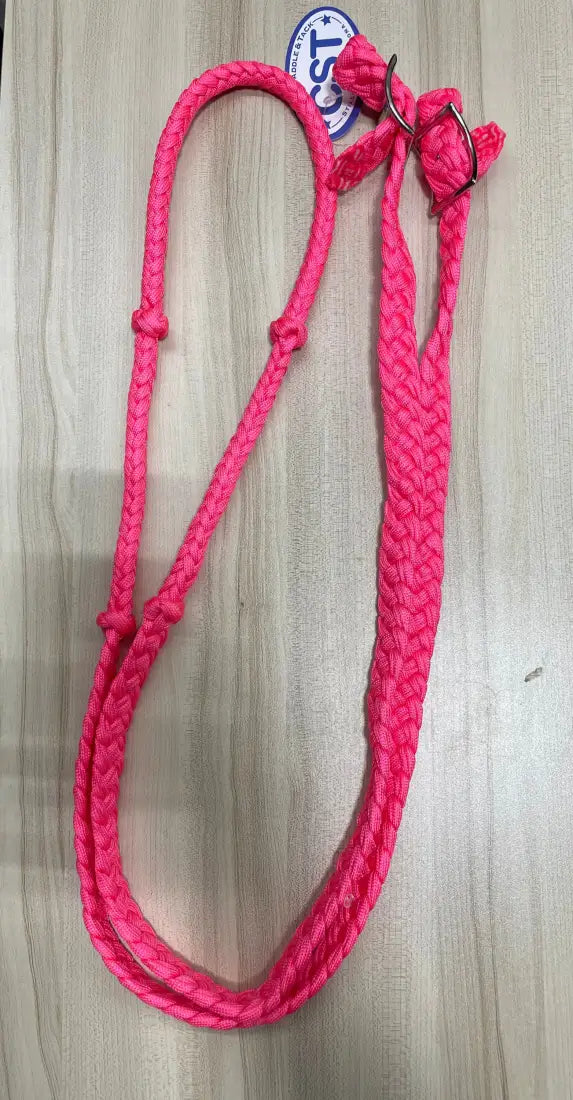 CST Braided & Knotted Barrel Reins Pink / 3/4’’ / 8’ Reins