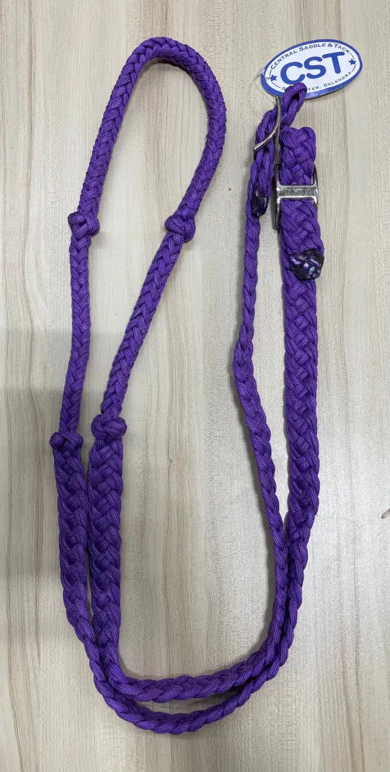 CST Braided & Knotted Barrel Reins Purple / 3/4’’ / 8’ Reins