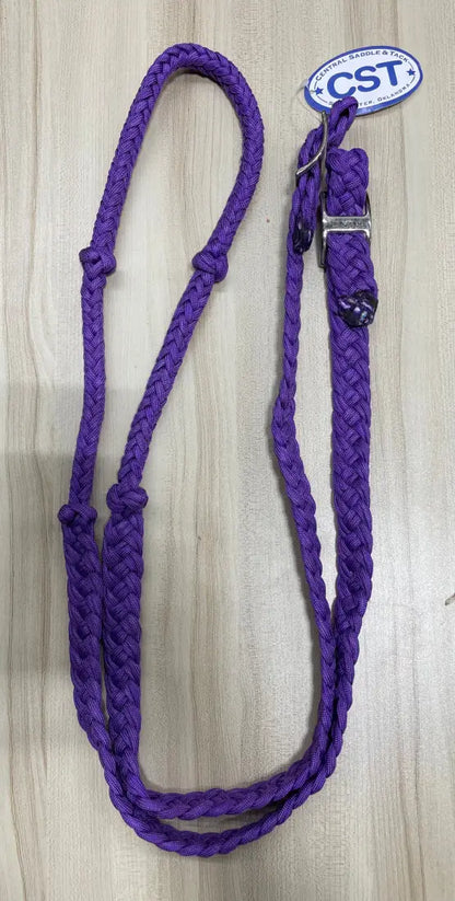 CST Braided & Knotted Barrel Reins Purple / 3/4’’ / 8’ Reins