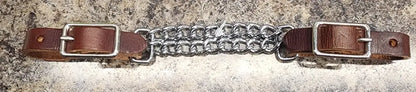 CST Chain and Leather Curb Strap Double / Chocolate Bit Accessories