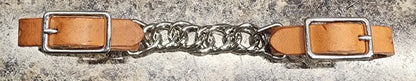 CST Chain and Leather Curb Strap Flat / Natural Bit Accessories