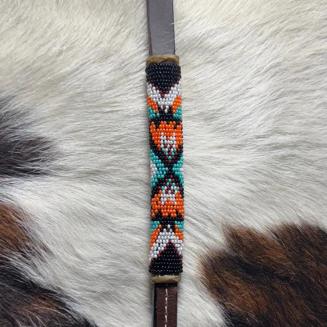 CST Leather Over & Under Whip - Beaded #10 Whip