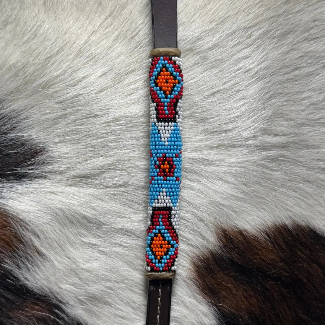 CST Leather Over & Under Whip - Beaded #16 Whip