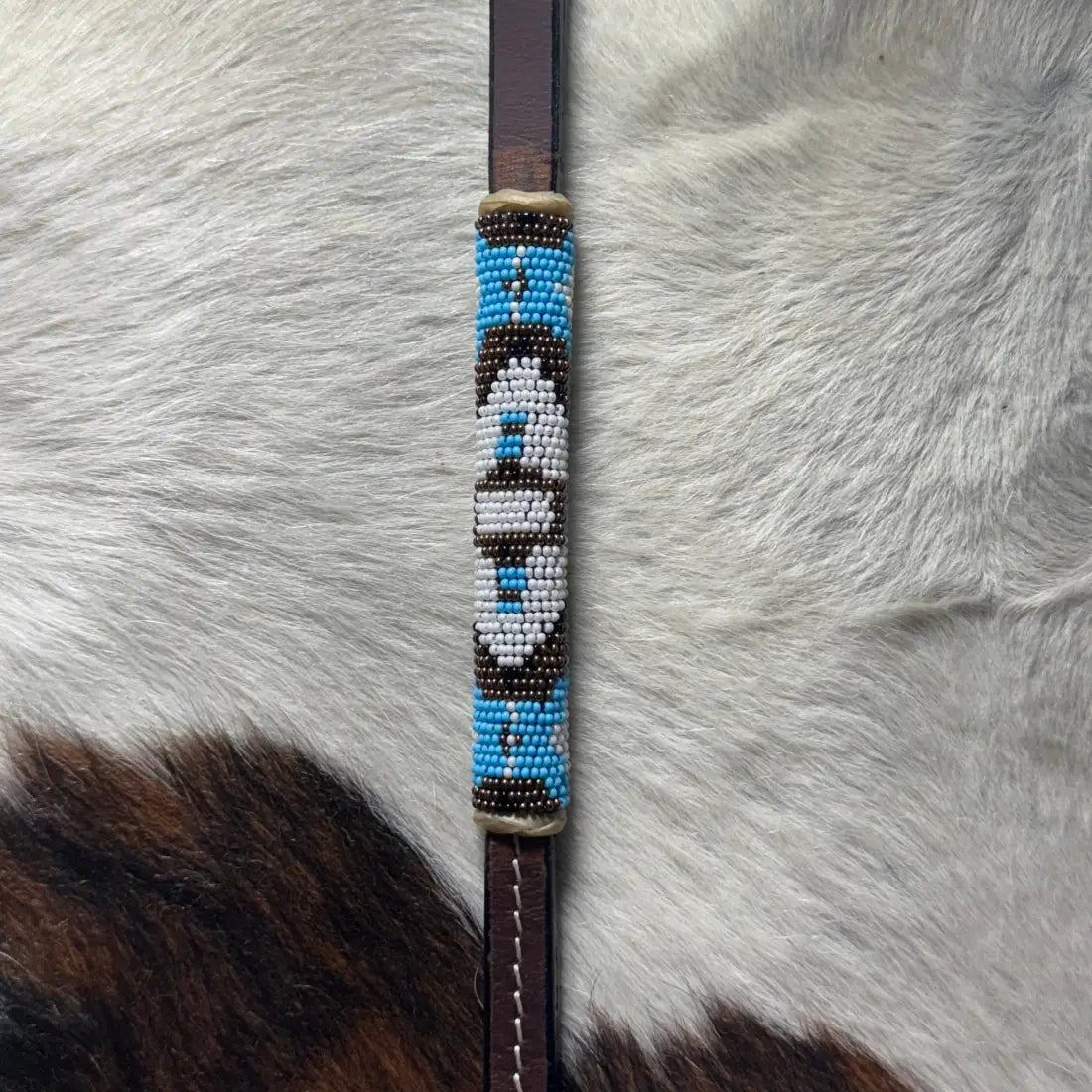 CST Leather Over & Under Whip - Beaded #18 Whip