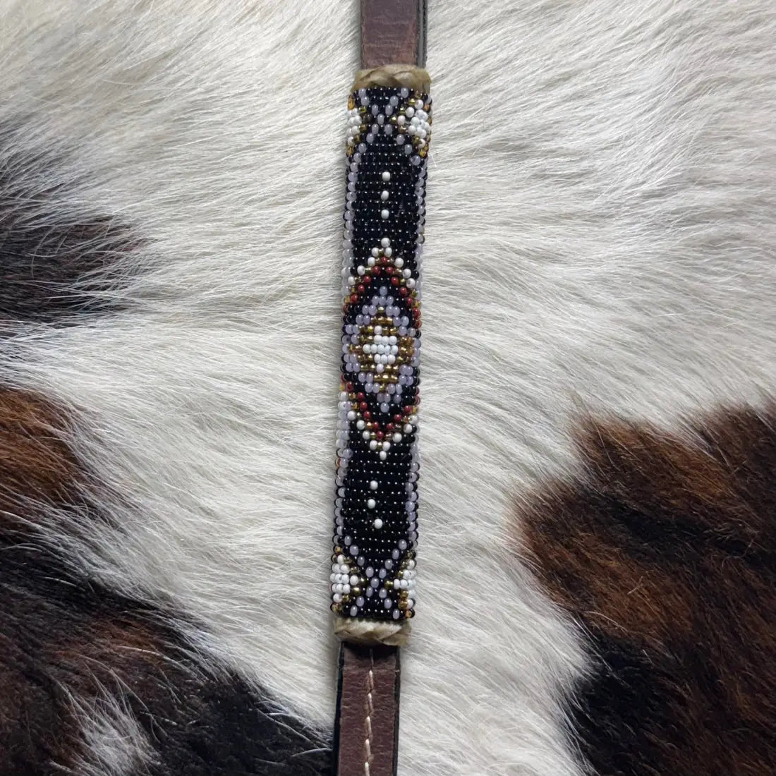 CST Leather Over & Under Whip - Beaded #5 Whip