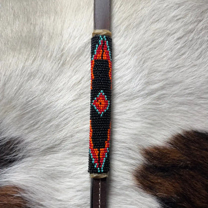 CST Leather Over & Under Whip - Beaded #8 Whip