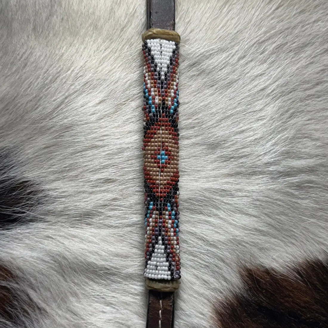 CST Leather Over & Under Whip - Beaded #9 Whip