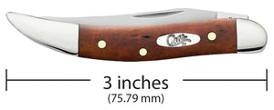 Case Chestnut Bone Smooth Small Texas Toothpick Knife