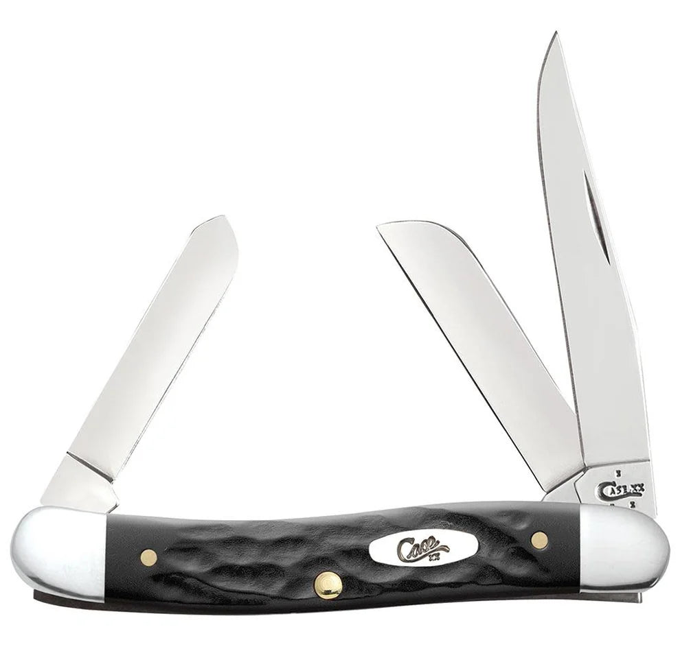 Case Rough Black® Synthetic Medium Stockman Knife