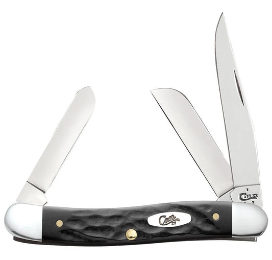 Case Rough Black® Synthetic Medium Stockman Knife
