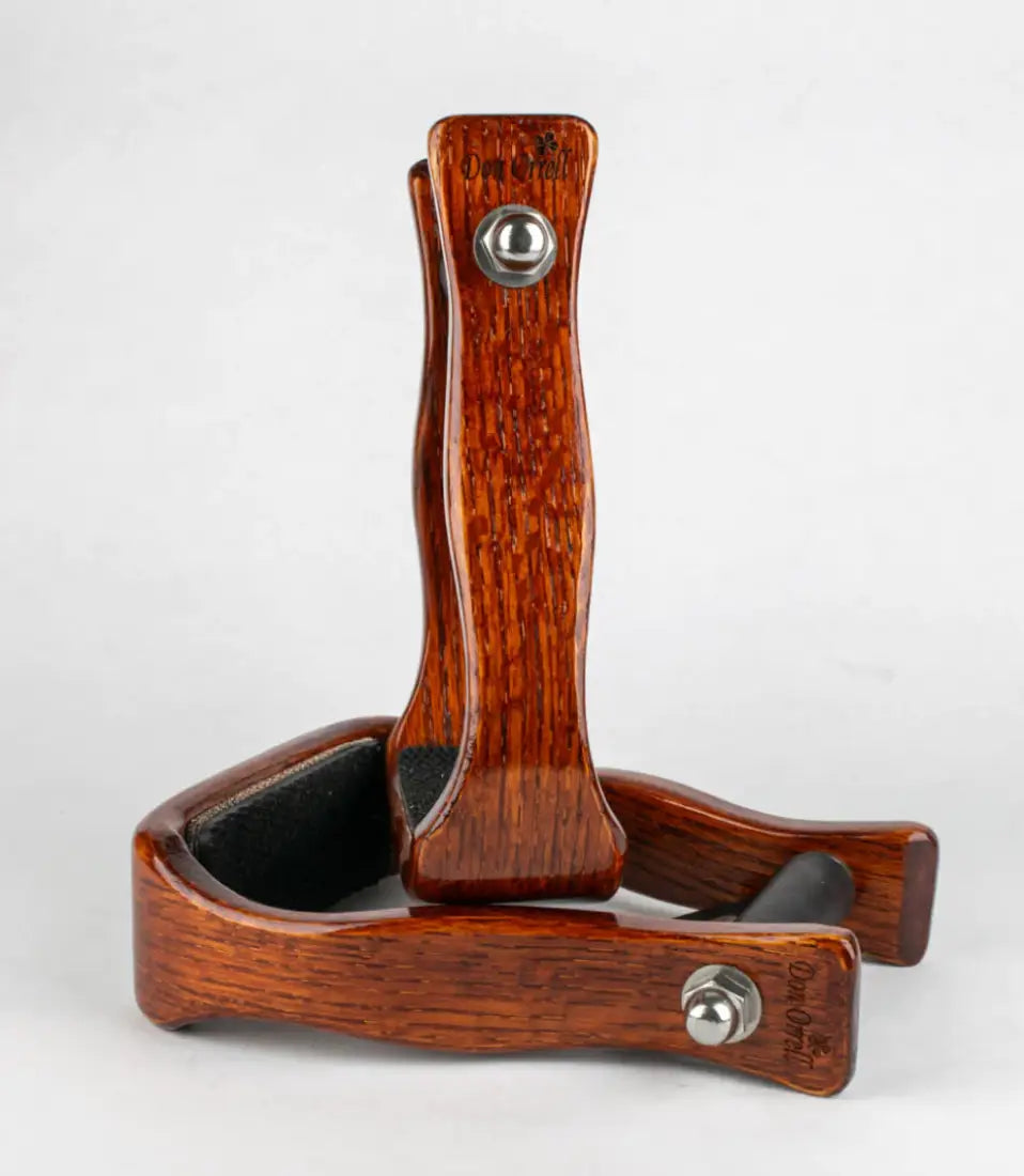 Don Orrell 2’’ Barrel Racer Stirrups (Standard) 2’’ / Mahogany Stirrups