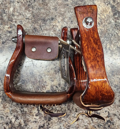 Don Orrell 2’’ Tapered Stirrups (Petite) 2’’ / Mahogany Stirrups
