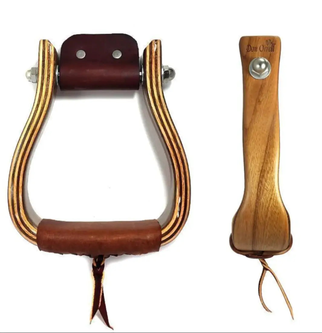 Don Orrell 2’’ Tapered Stirrups (Petite) 2’’ / Red Elm Stirrups