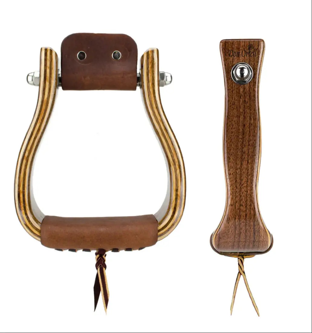 Don Orrell 2’’ Tapered Stirrups (Petite) 2’’ / Walnut Stirrups