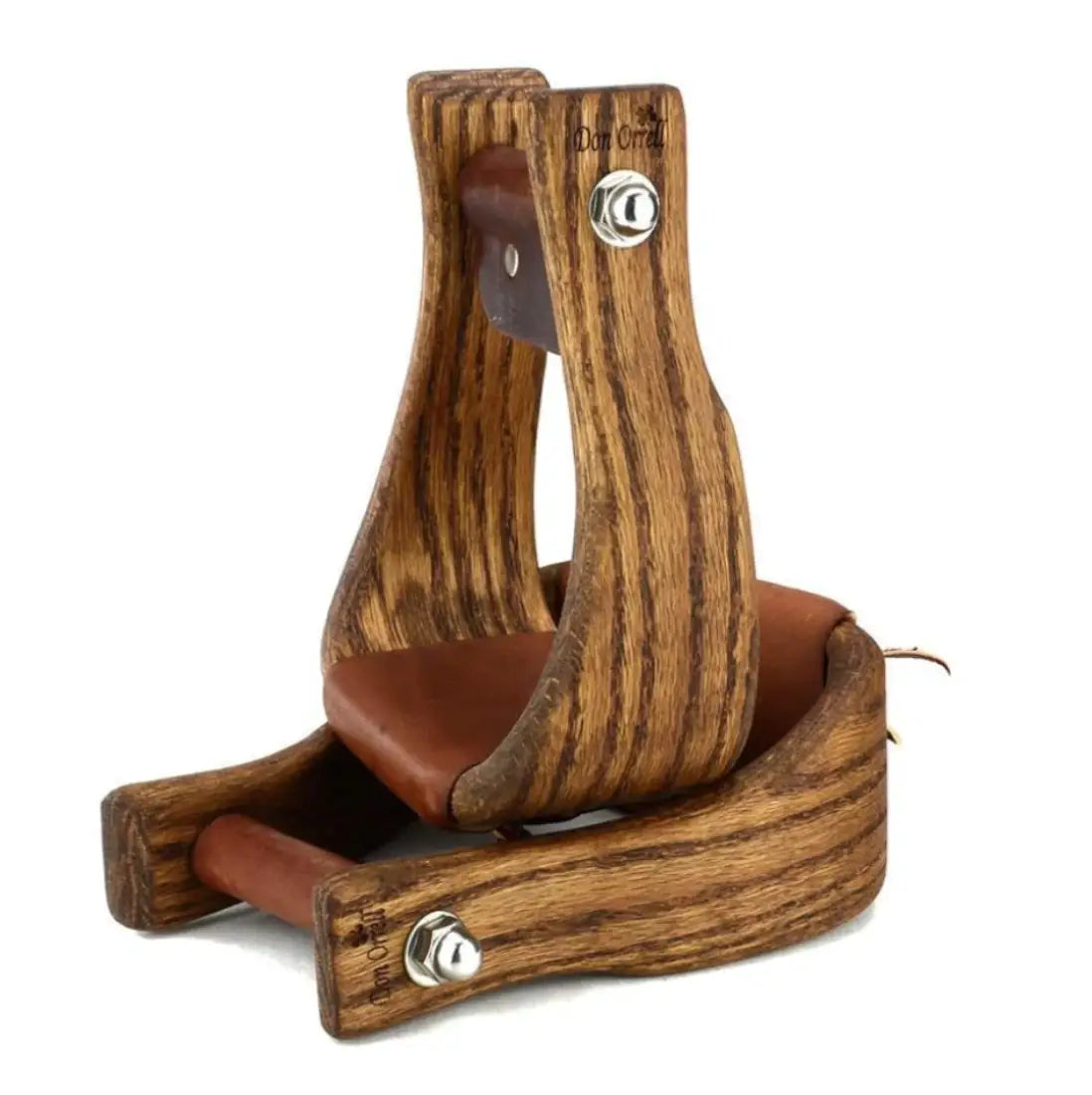 Don Orrell 3’’ Offset Stirrups 3’’ / Stained Oak Stirrups
