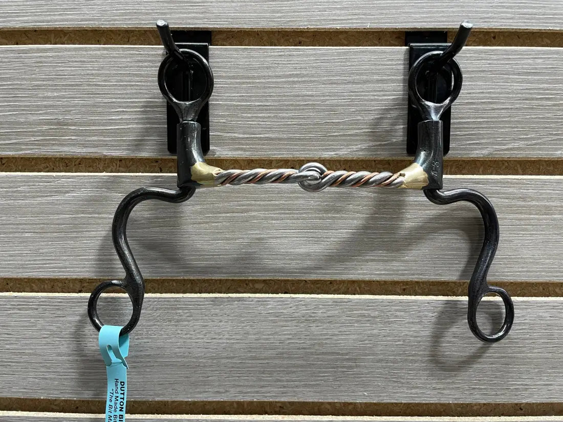 Dutton Cavalry Short Shank Bit Copper Twisted Snaffle Bit