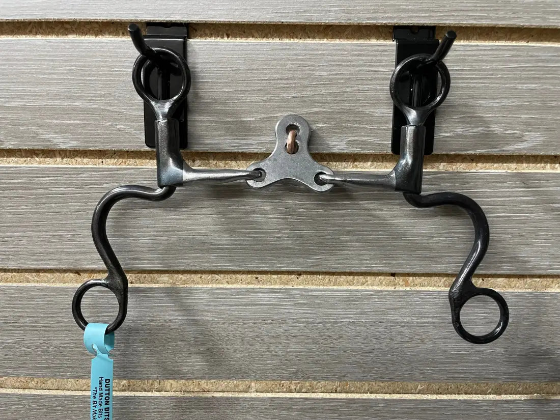 Dutton Cavalry Short Shank Bit Floating Spade with Copper Roller Bit