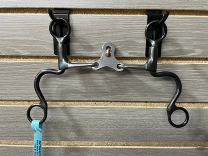 Dutton Cavalry Short Shank Bit Floating Spade with Copper Roller Bit