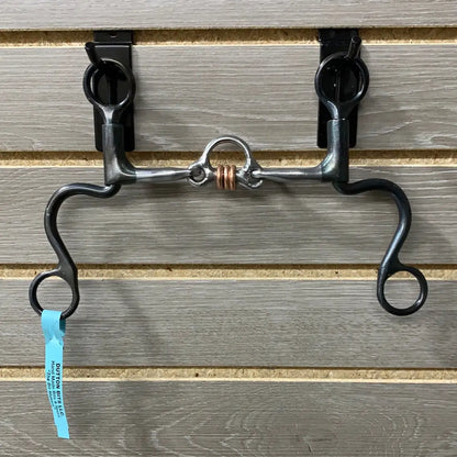 Dutton Cavalry Short Shank Bit Smooth Broken Port with Copper Rollers Bit