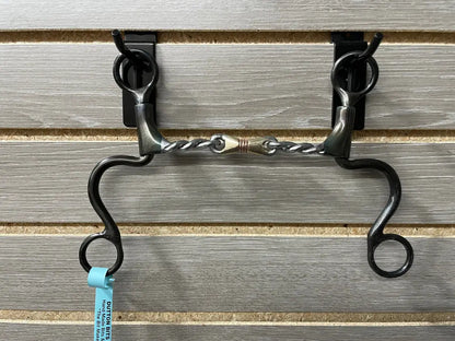 Dutton Cavalry Short Shank Bit Twisted Wire Dogbone Bit