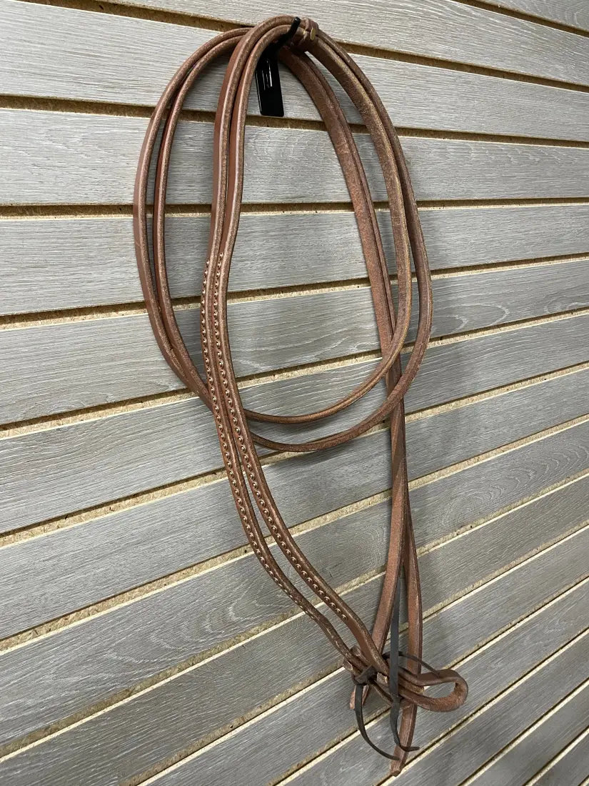 Dutton Dotted Split Reins - 5/8’’ (Tie Ends) Copper Dot / 5/8’’ / 8’ Reins
