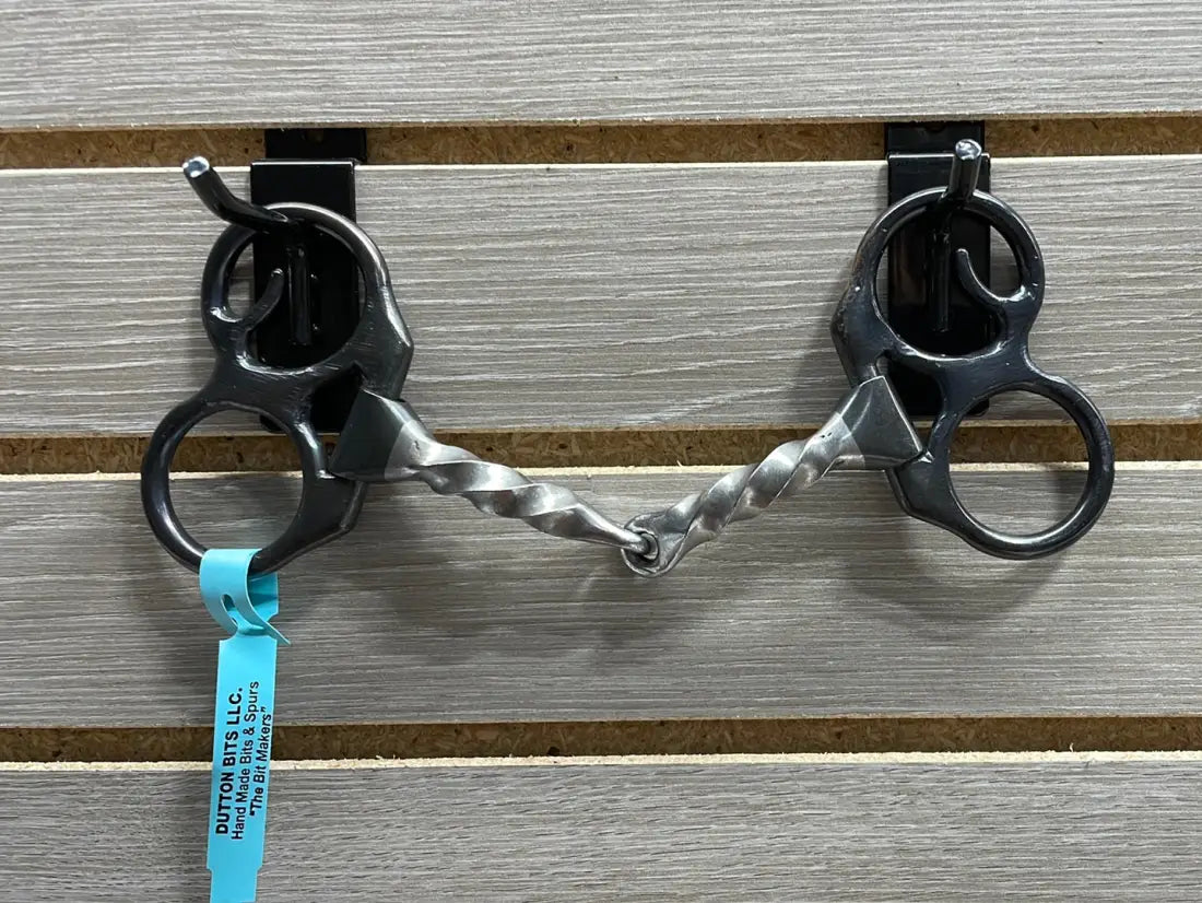 Dutton Double Ring Butterfly Shank Bit Slow Twist Snaffle Bit