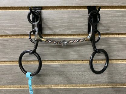 Dutton Old Cowboy Shank Bit Copper Twisted Snaffle Bit