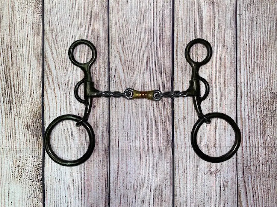 Dutton Old Cowboy Shank Bit Twisted Wire Dogbone Bit