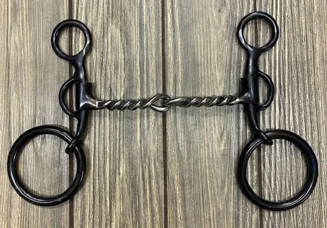 Dutton Old Cowboy Shank Bit Twisted Wire Snaffle Bit
