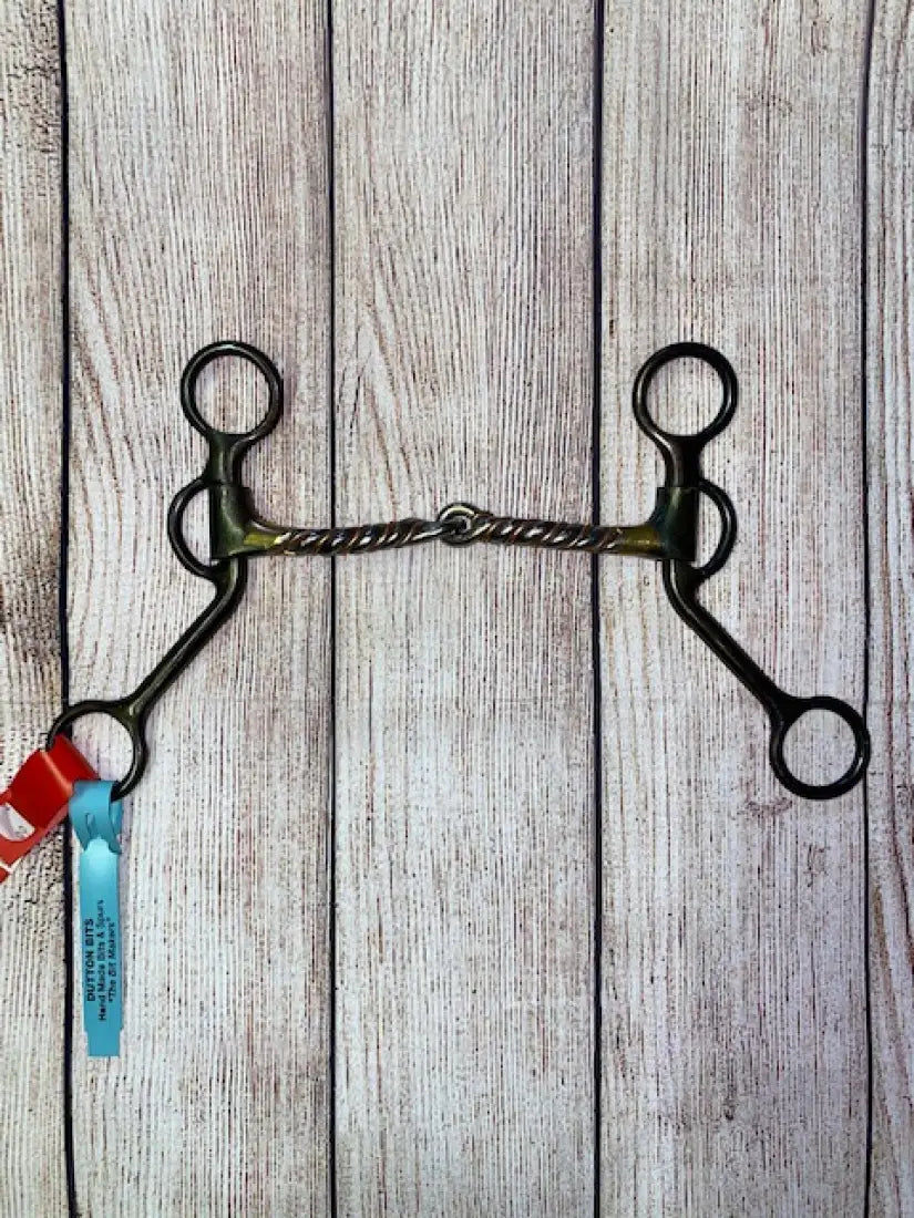 Dutton Short Shank Bit Copper Twisted Snaffle Bit
