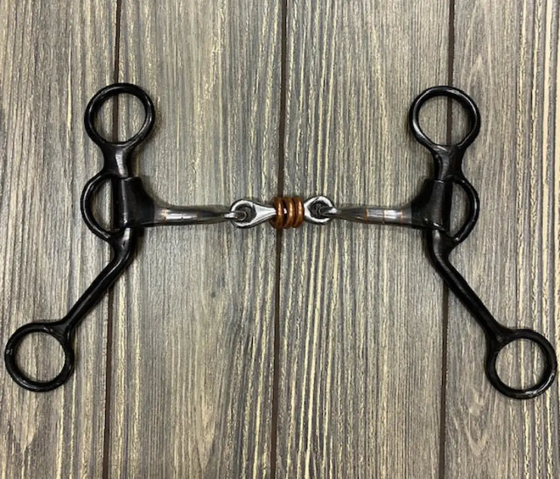 Dutton Short Shank Bit Smooth Dogbone with Copper Rollers Bit