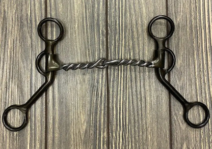 Dutton Short Shank Bit Twisted Wire Snaffle Bit