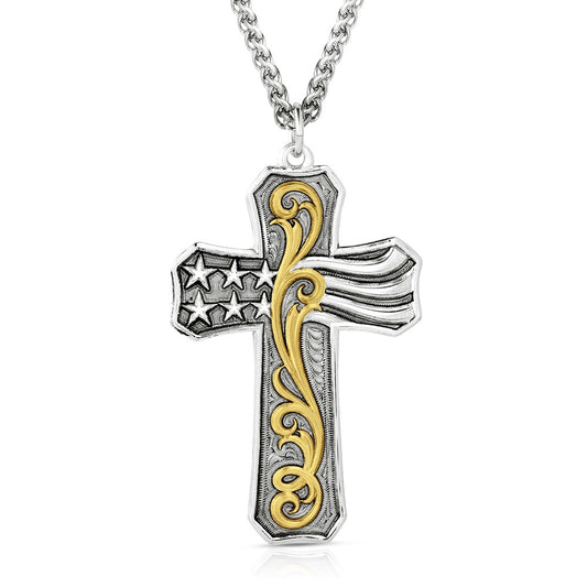 Montana Silversmiths Faith & Freedom American Made Necklace