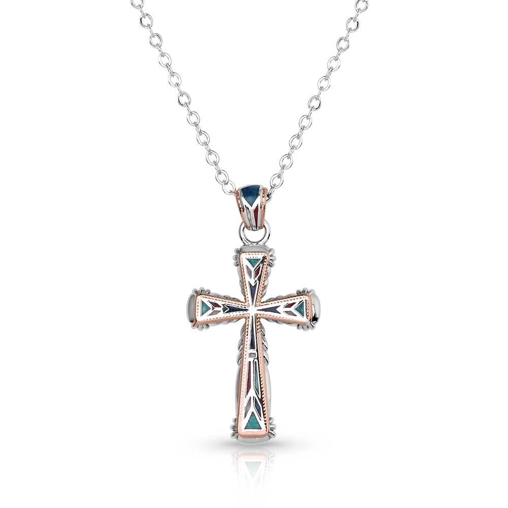 Montana Silversmith Western Mosaic Cross Necklace