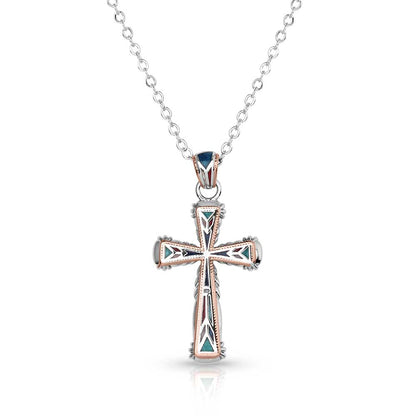 Montana Silversmith Western Mosaic Cross Necklace