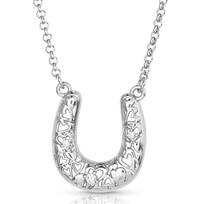 Montana Silversmith Heartfelt Luck Horseshoe Necklace