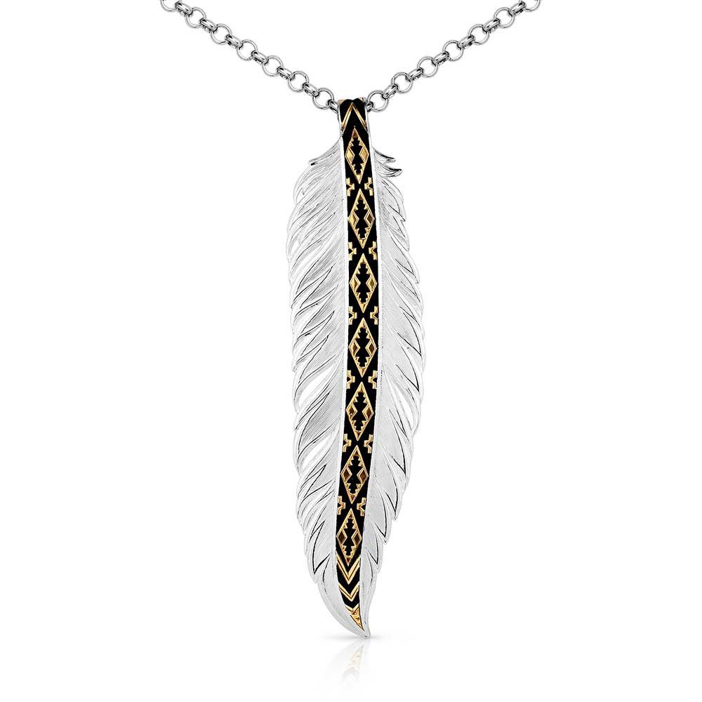 Montana Silversmith Trust and Honor Feather Necklace