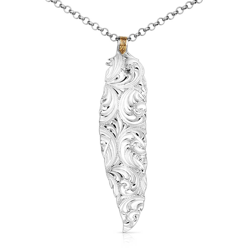 Montana Silversmith Trust and Honor Feather Necklace