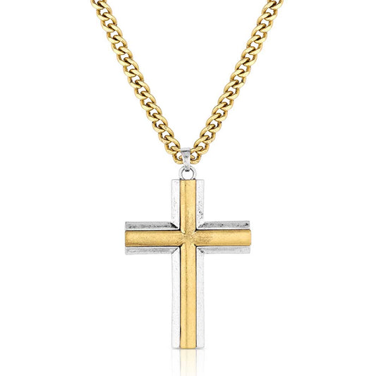 Montana Silversmiths Faithful Tradition Cross Necklace