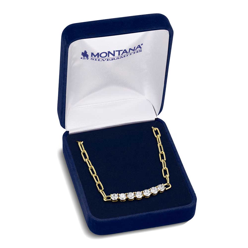 Montana Silversmiths Sapphire Sky Bar Necklace