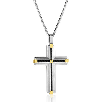 Montana Silversmiths Golden Points Cross Necklace