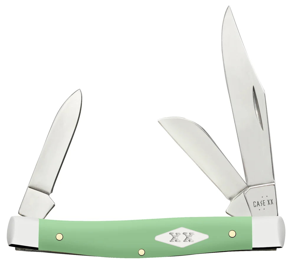 Case Smooth Mint Green Synthetic Medium Stockman Knife