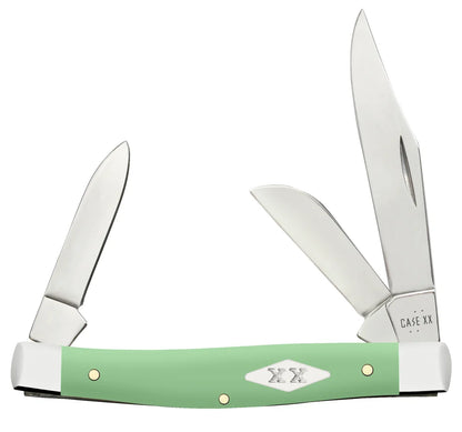 Case Smooth Mint Green Synthetic Medium Stockman Knife
