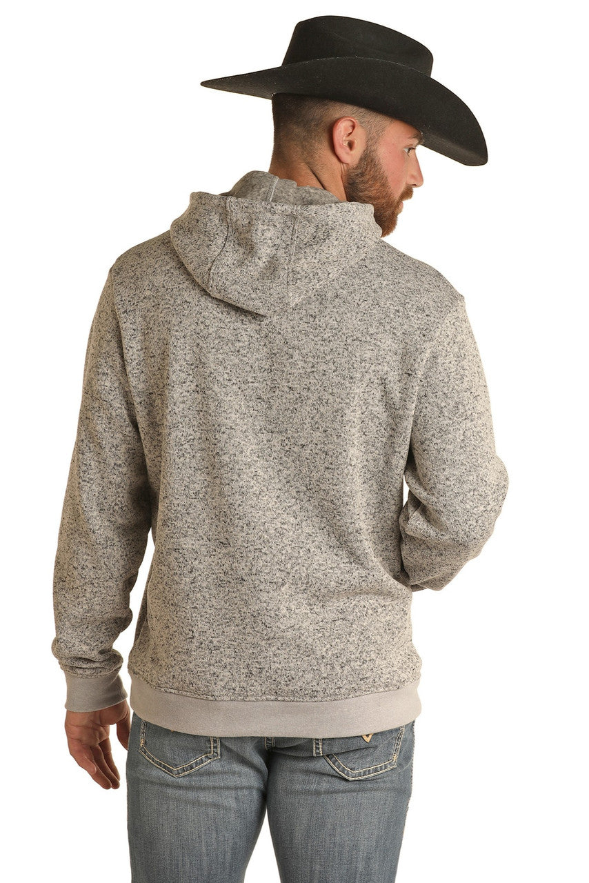 Rock & Roll Unisex Melange Knit Hoodie